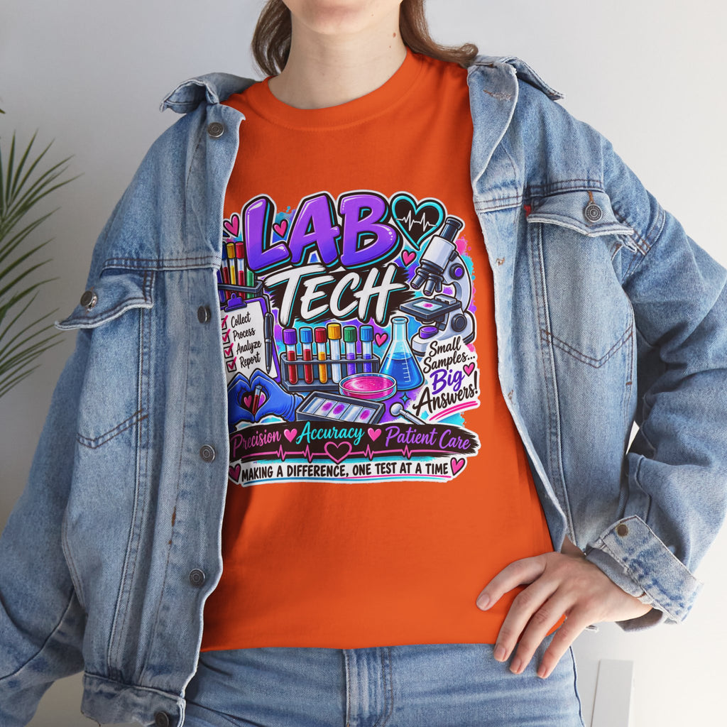 Lab Tech Graphic Tee — Funny Laboratory Technician Shirt