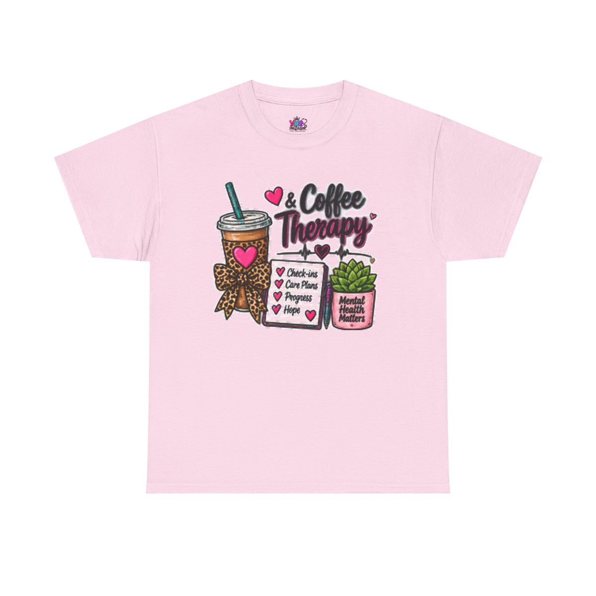 Coffee Therapy T-Shirt — Coffee, Plants & Self-Care Graphic Tee