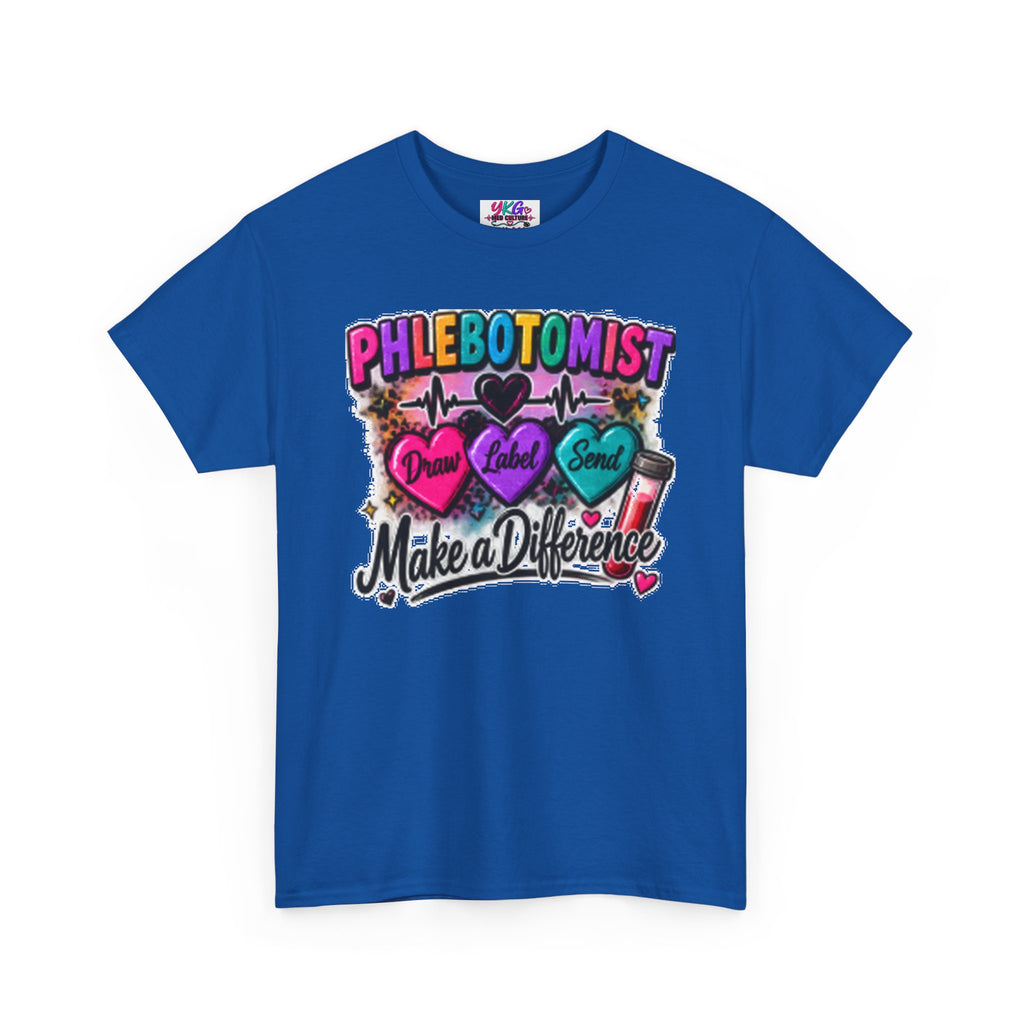 Phlebotomist Make a Difference Tee — Heartbeat & ‘Dream Love Send’ Graphic Shirt