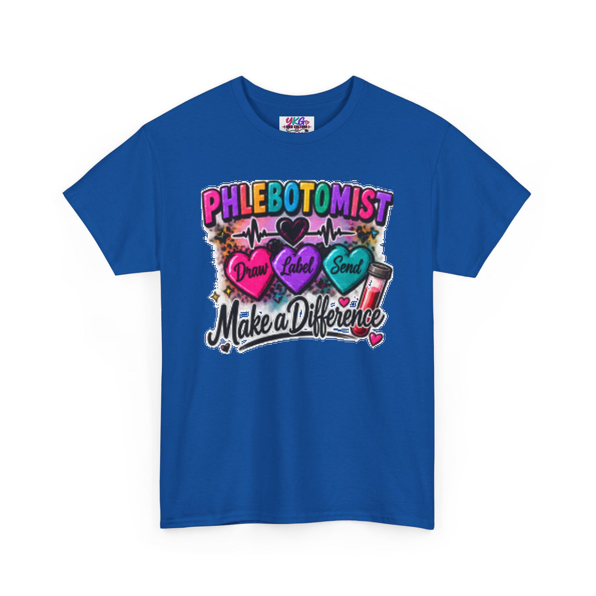 Phlebotomist Make a Difference Tee — Heartbeat & ‘Dream Love Send’ Graphic Shirt