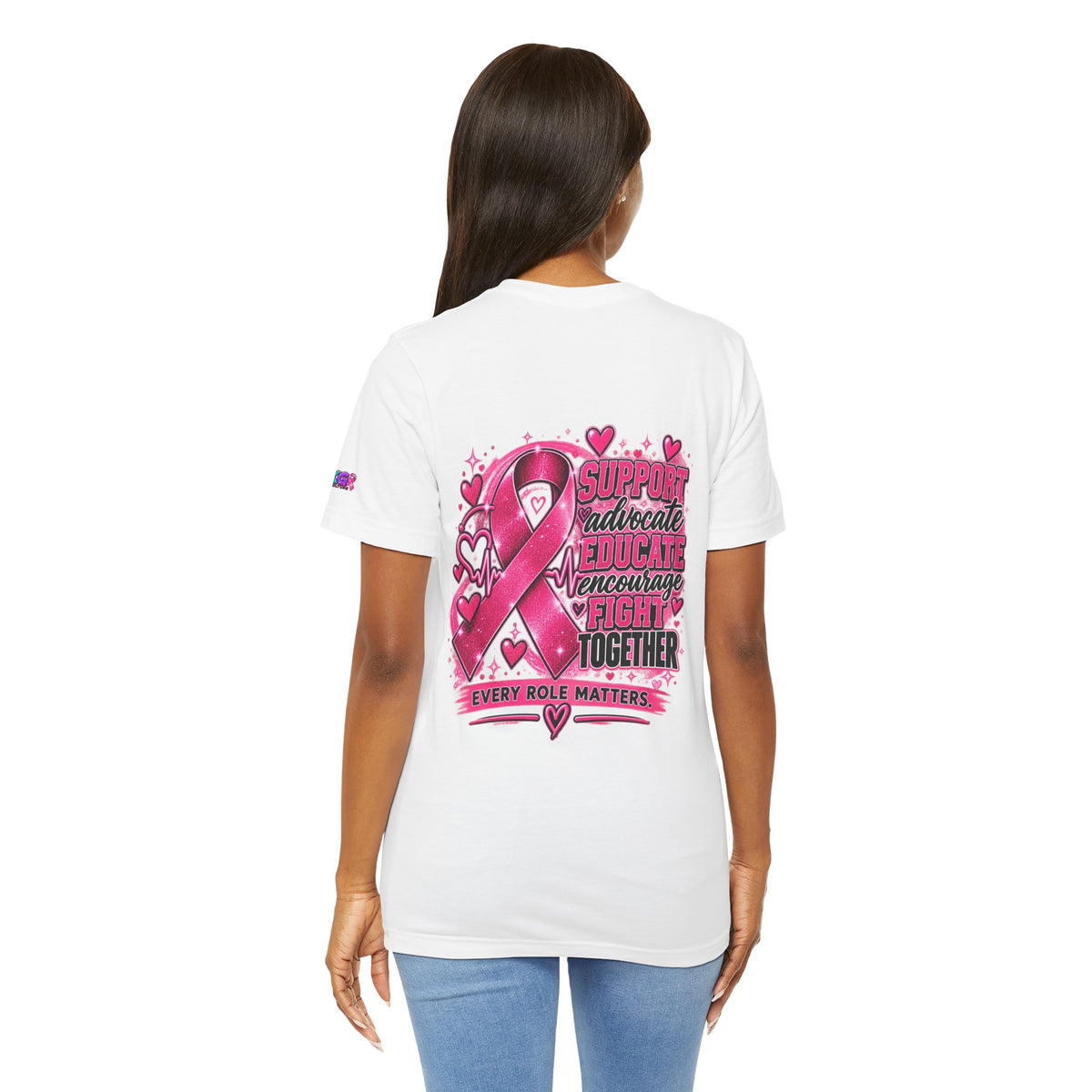 Breast Cancer Awareness Tee — "Healthcare Heroes Wear Pink" Support Ribbon Shirt