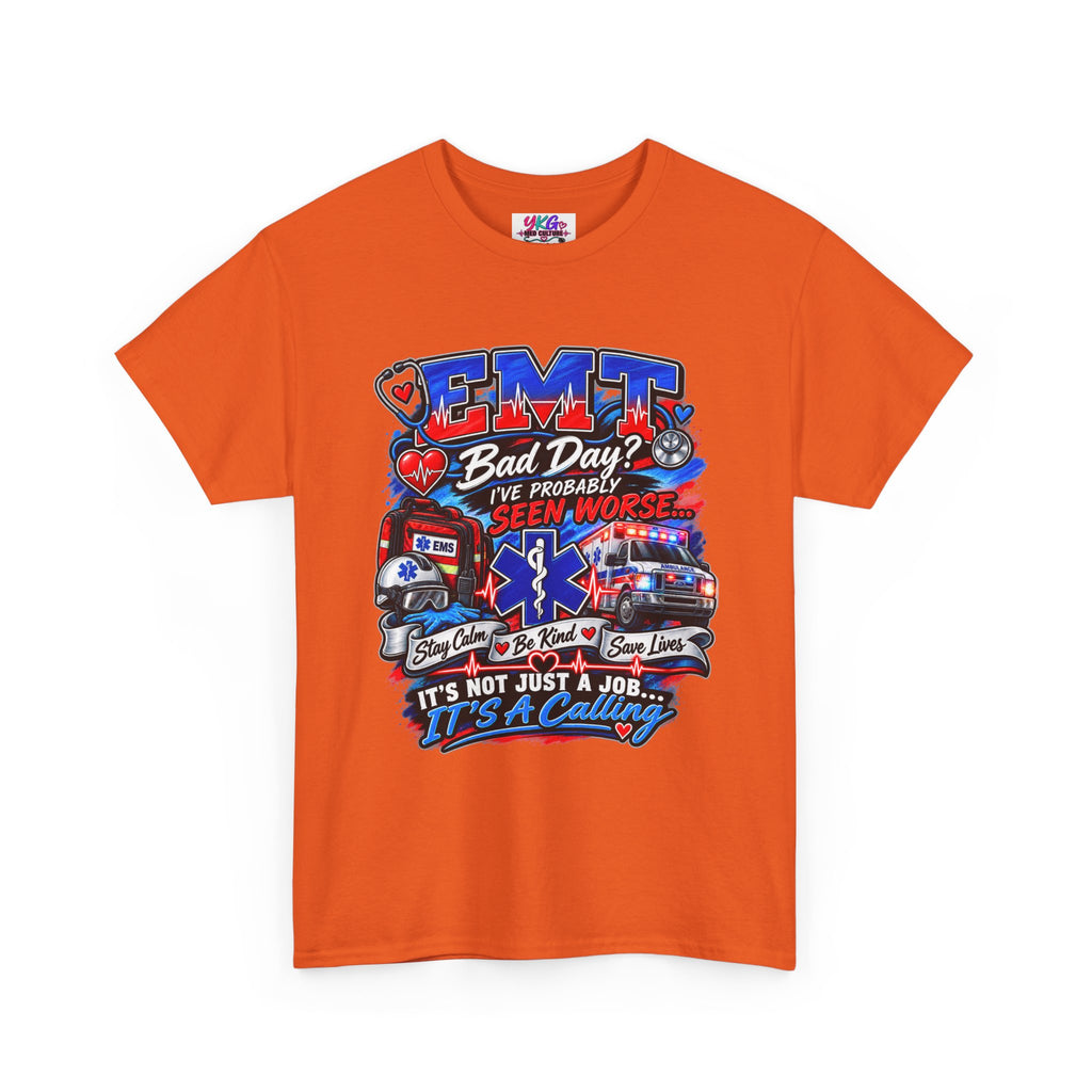 EMT Rescue Tee - "Bad Day? I've Probably Seen Worse" Paramedic Shirt