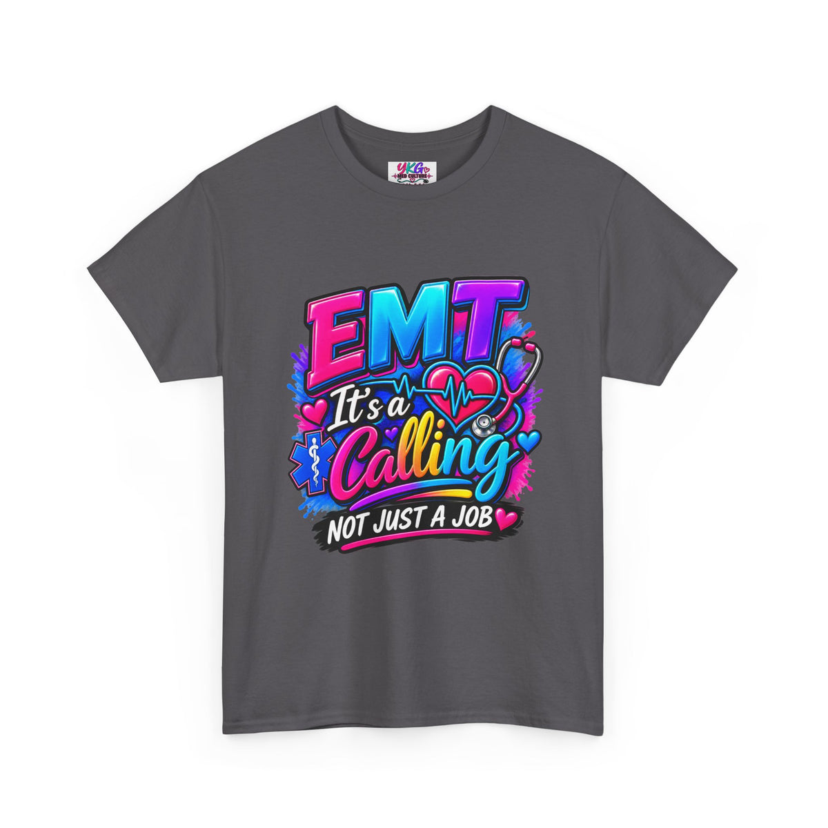 EMT T-Shirt — “It’s a Calling, Not Just a Job” Colorful EMS Tee