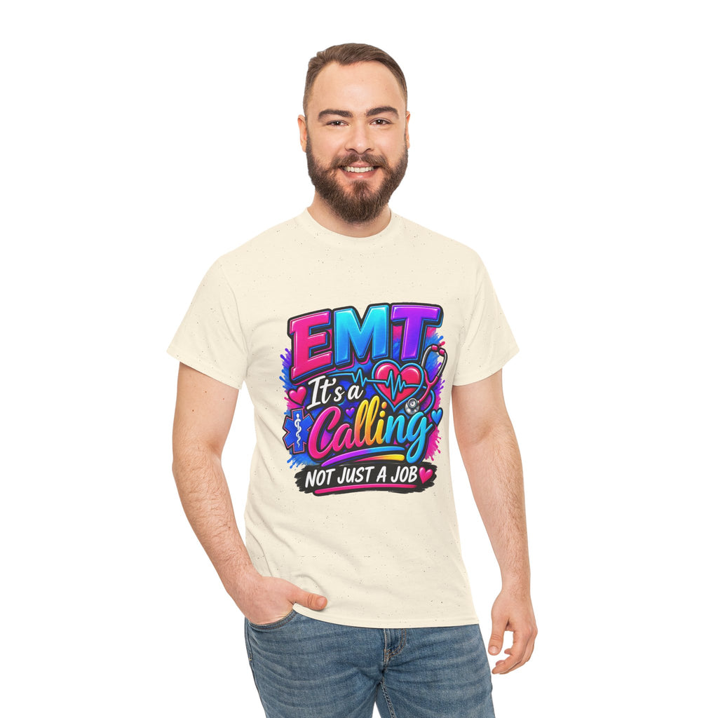 EMT T-Shirt — “It’s a Calling, Not Just a Job” Colorful EMS Tee
