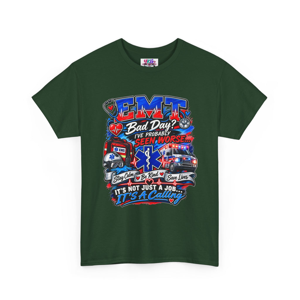 EMT Rescue Tee - "Bad Day? I've Probably Seen Worse" Paramedic Shirt