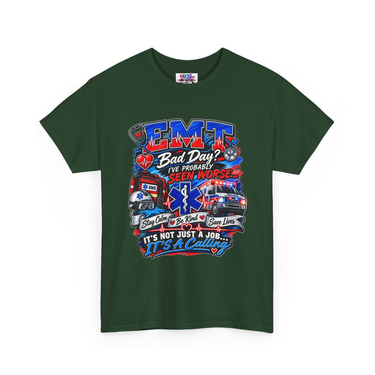 EMT Rescue Tee - "Bad Day? I've Probably Seen Worse" Paramedic Shirt