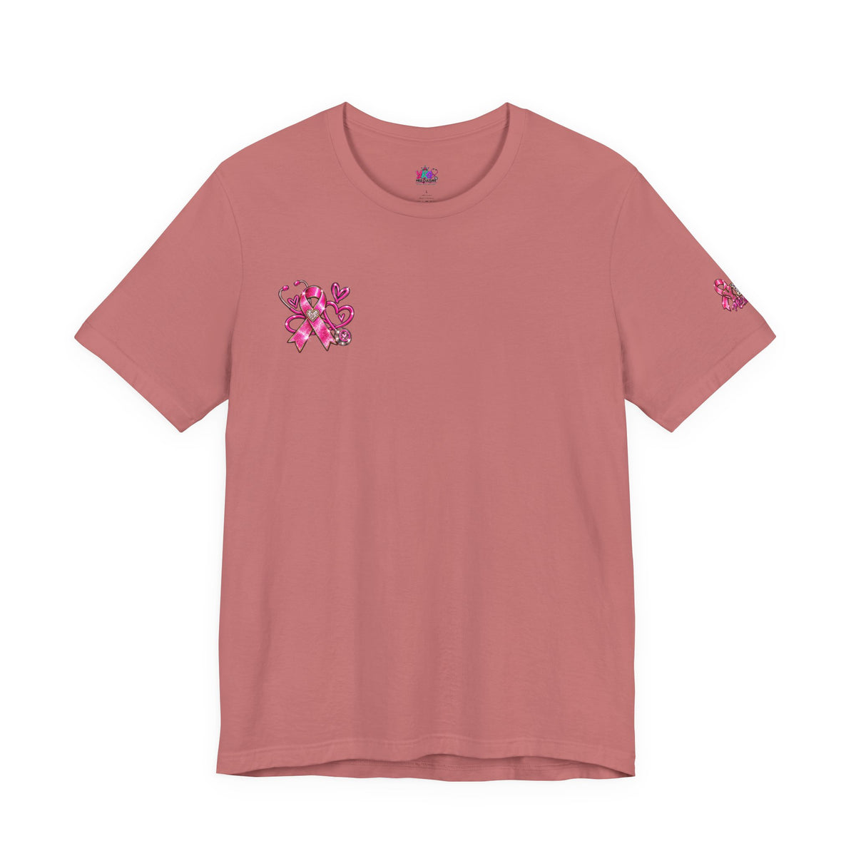 Hope Looks Good On Healthcare Workers T-Shirt — Breast Cancer Awareness Healthcare Tee