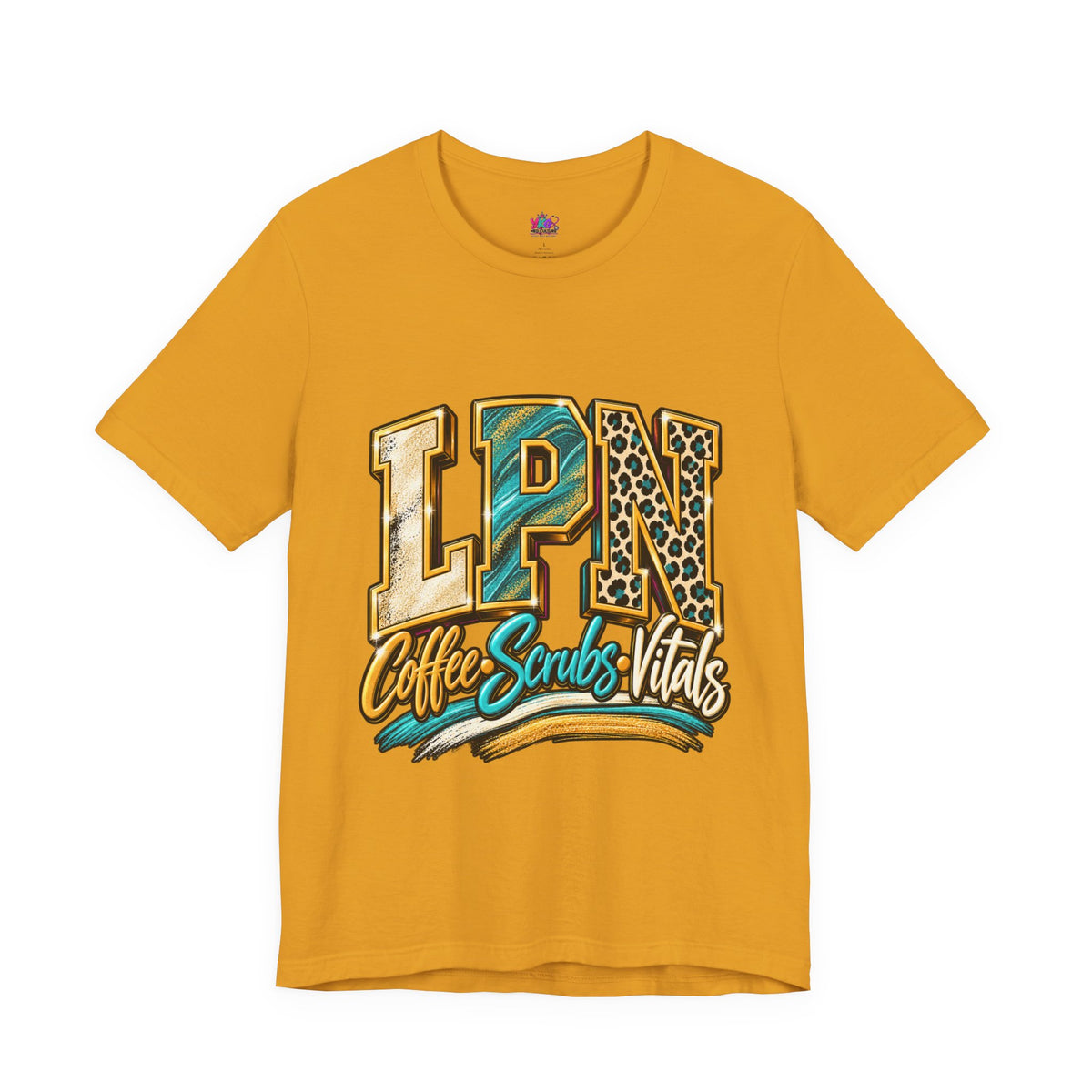 LPN Coffee Scrubs Vitals Tee — Nurse Graphic T-Shirt for Licensed Practical Nurses