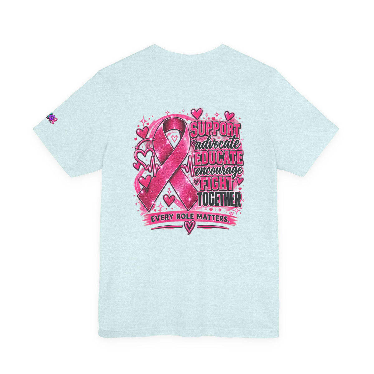 Breast Cancer Awareness Tee — "Healthcare Heroes Wear Pink" Support Ribbon Shirt