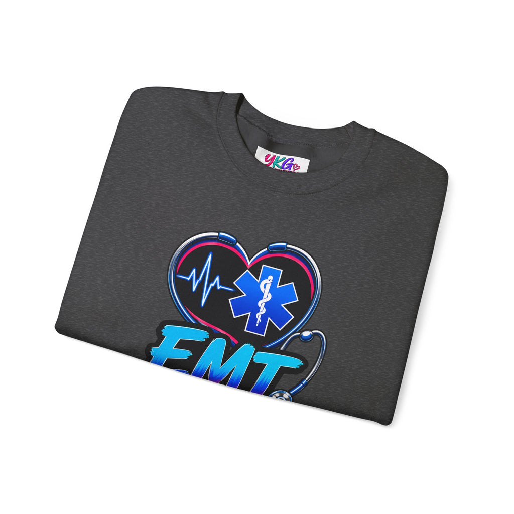EMT Crewneck Sweatshirt — "Trained • Prepared • Ready to Respond" Paramedic Pullover