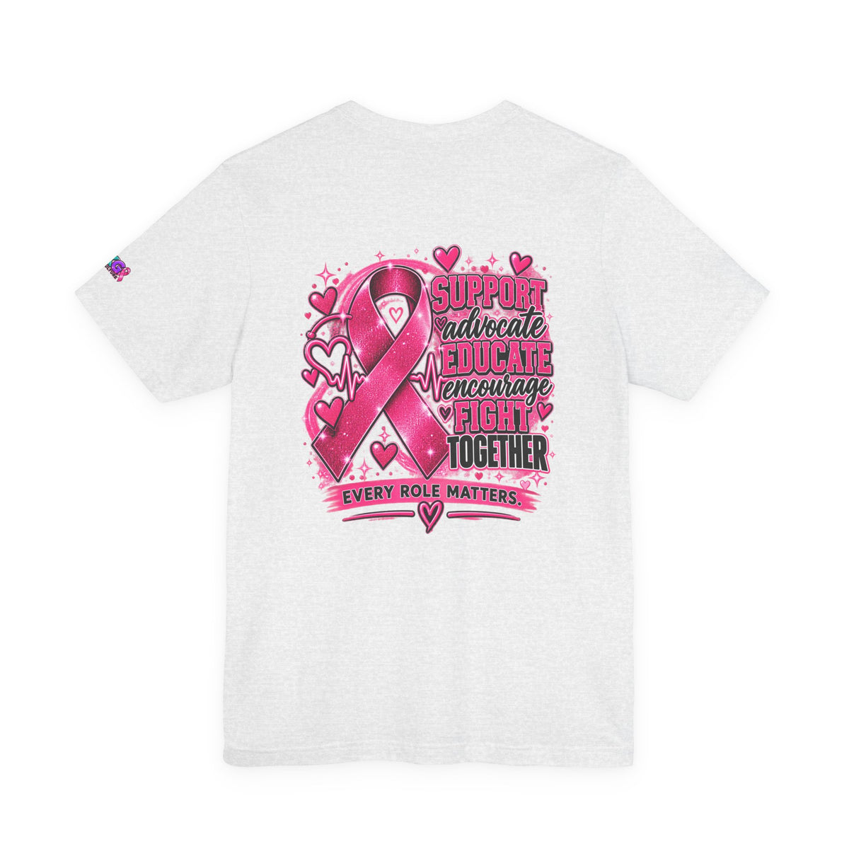 Breast Cancer Awareness Tee — "Healthcare Heroes Wear Pink" Support Ribbon Shirt