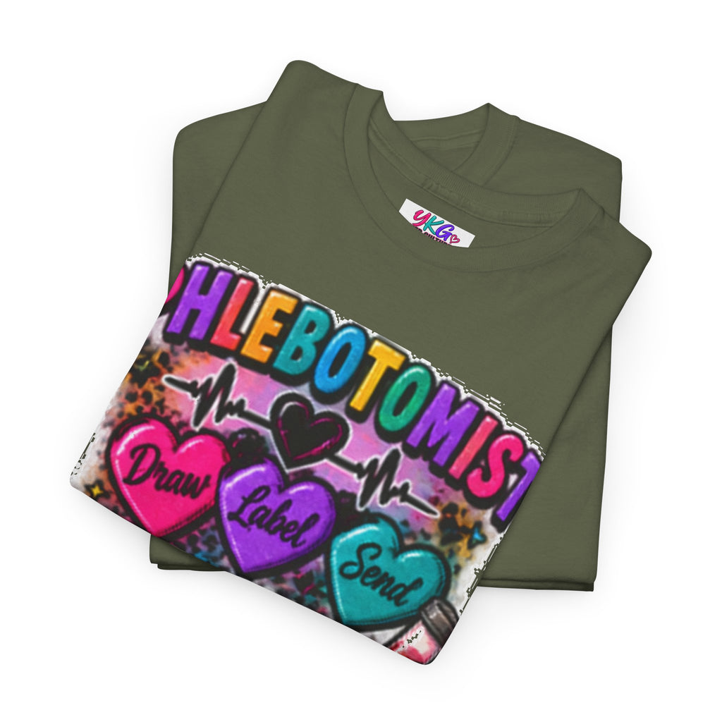Phlebotomist Make a Difference Tee — Heartbeat & ‘Dream Love Send’ Graphic Shirt