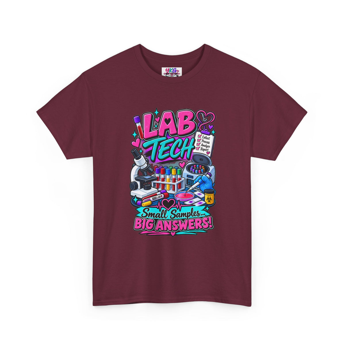 Lab Tech T-Shirt — “Lab Tech: Small Samples, Big Answers” Graphic Tee