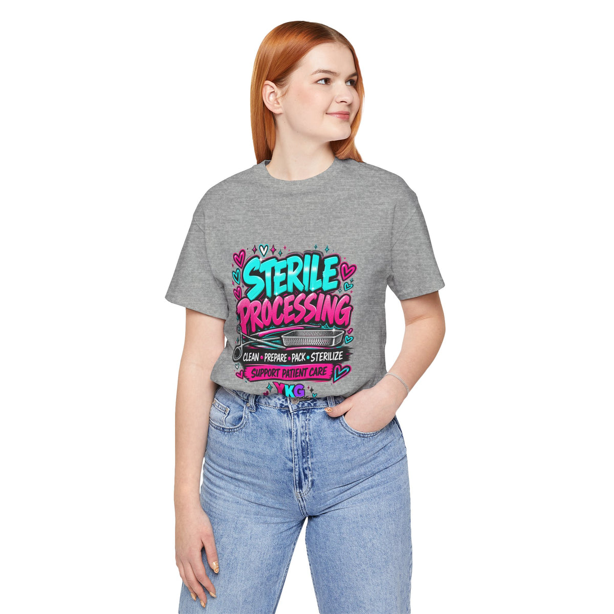 Sterile Processing Technician T-Shirt — Clean • Prepare • Pack • Sterilize Graphic Tee