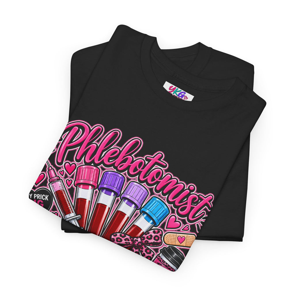 Phlebotomist Vampire T-Shirt – 'Professional Vampire but Make It Medical' Cute Medical Worker Tee