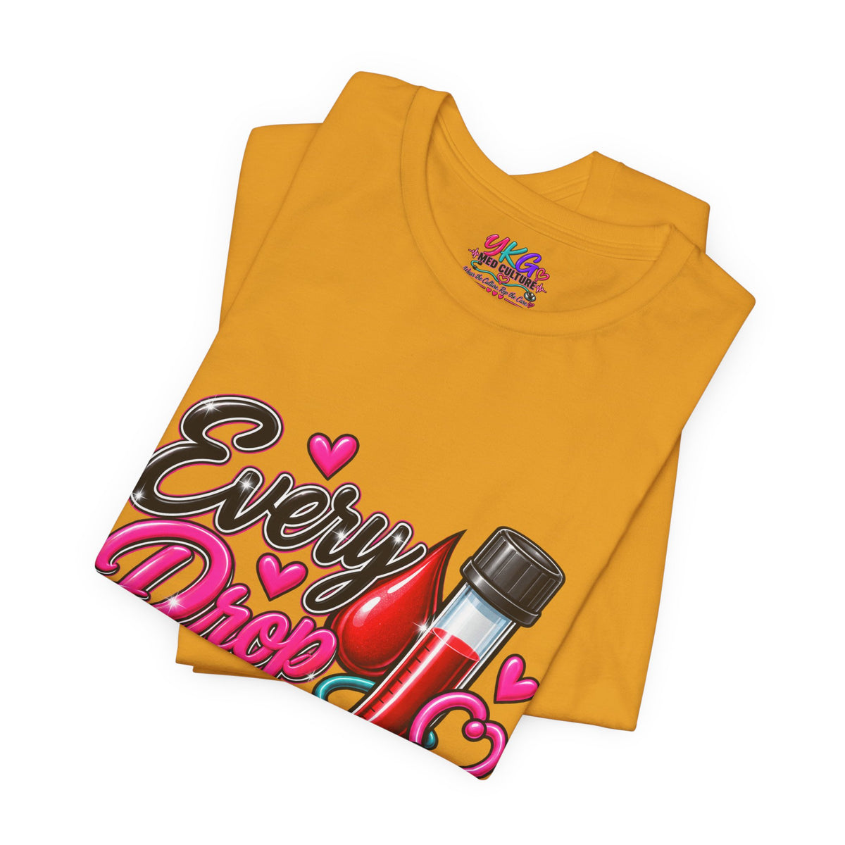 Phlebotomy T-Shirt — Every Drop Counts Blood Draw Tee (Phlebotomy Saves Lives)