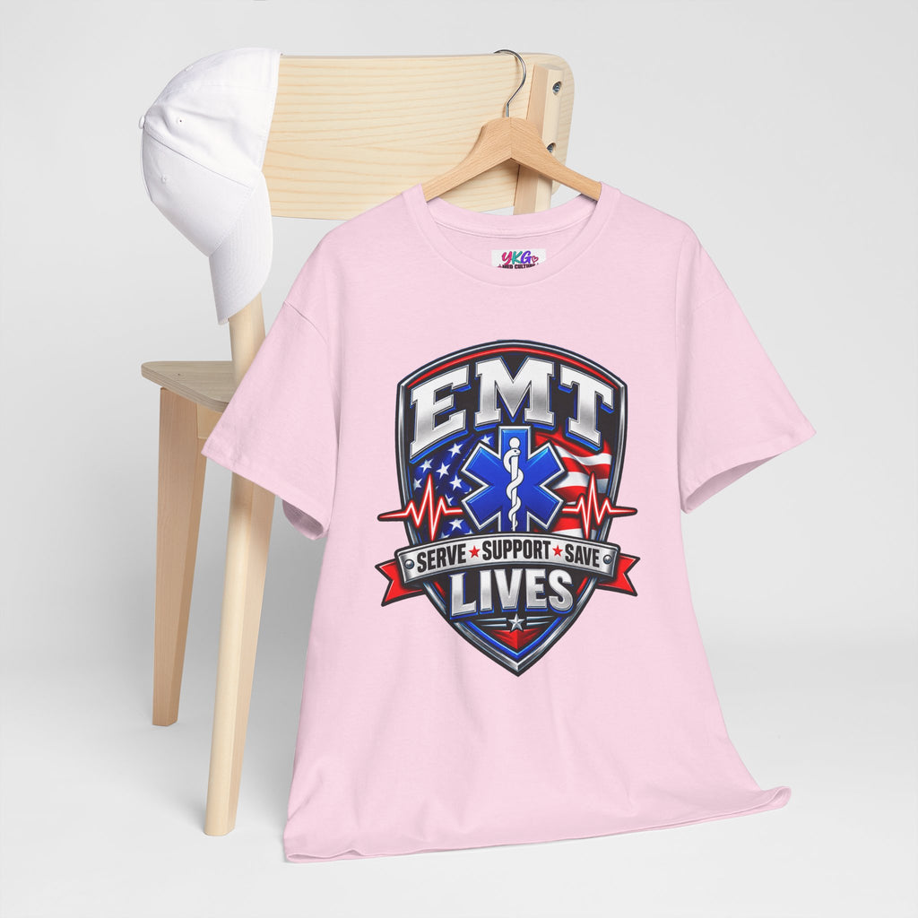 EMT Lives Tee — "Serve • Support • Save" EMS Shield Shirt
