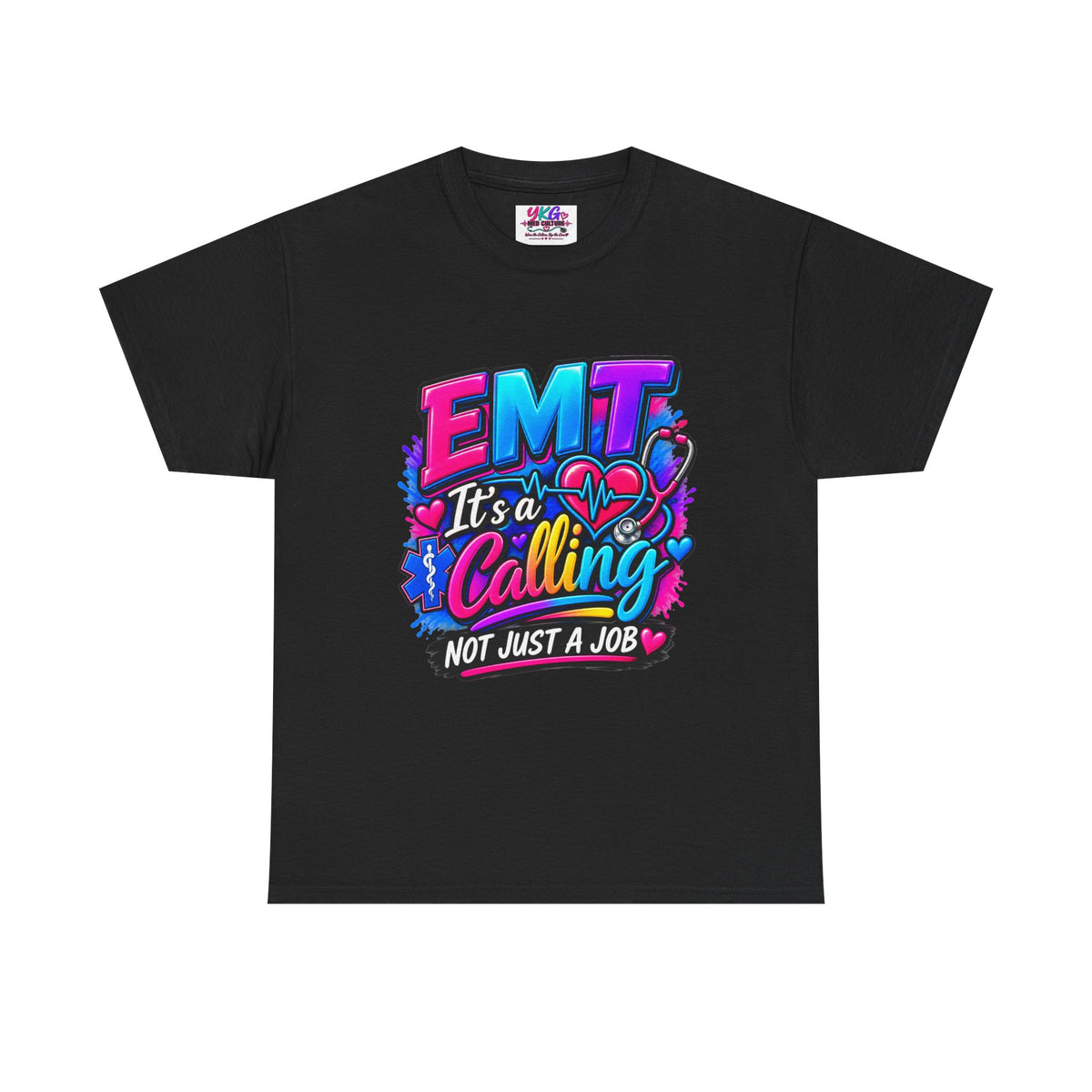 EMT T-Shirt — “It’s a Calling, Not Just a Job” Colorful EMS Tee