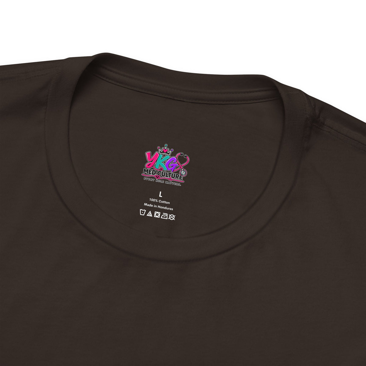 Nurse Graphic Tee — Colorful Leopard Scrub Letters with Hearts & Bow