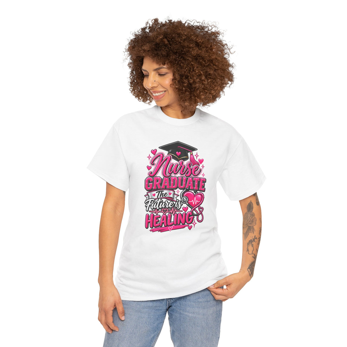 Nurse Graduate Tee – “The Future’s Healing” Graduation Nurse Shirt