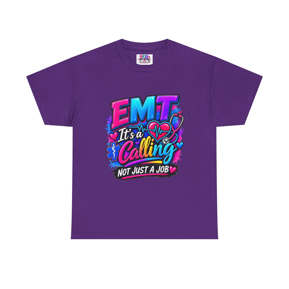 EMT T-Shirt — “It’s a Calling, Not Just a Job” Colorful EMS Tee