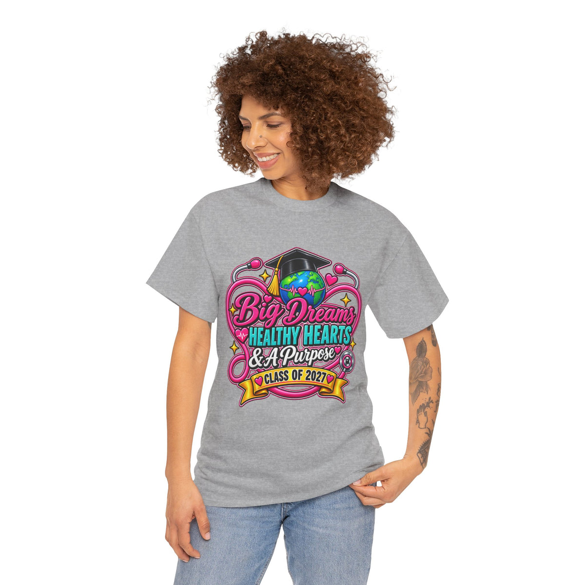 Graduation Tee - "Big Dreams, Healthy Hearts & A Purpose" Class of 2027