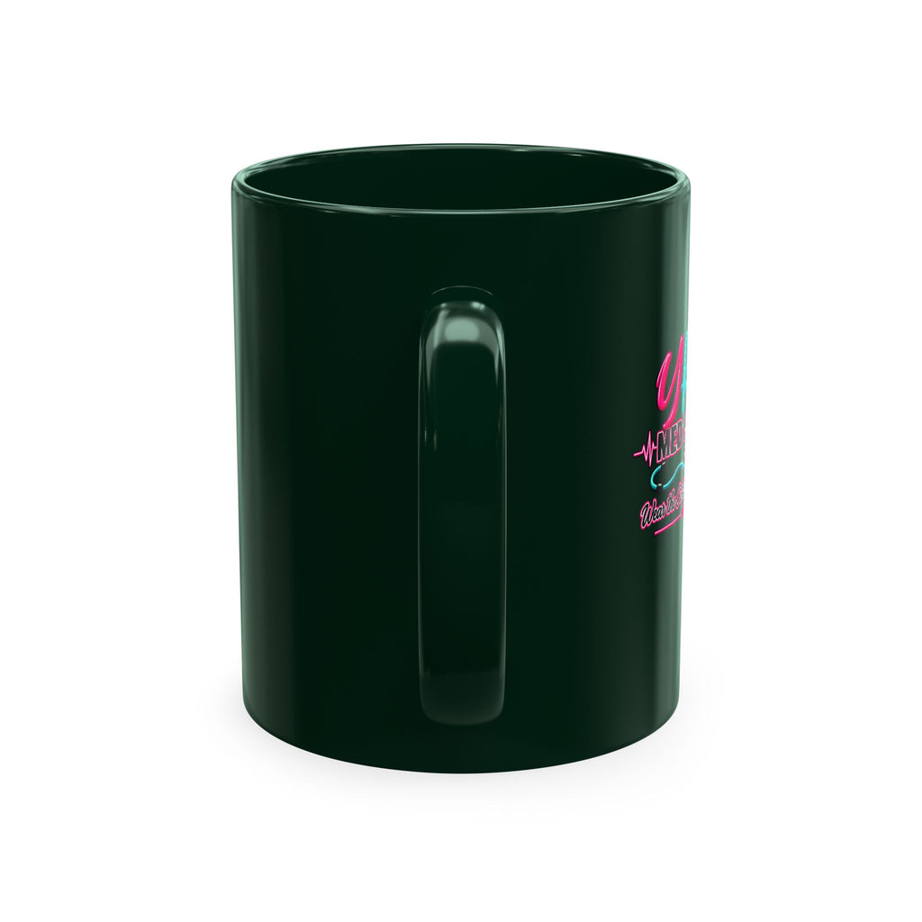 Grateful Thankful Blessed Nurse Mug — Floral Stethoscope Ceramic Coffee Cup