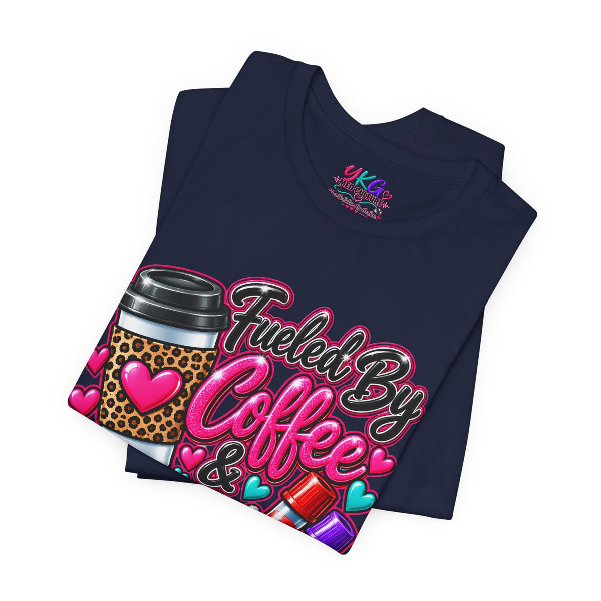 Coffee & Successful Sticks T-Shirt — Fueled by Coffee Lipstick Nurse Gift
