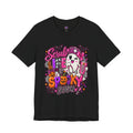 Spooky Season Scrub Life Graphic Tee — Halloween Nurse & Healthcare Cartoon Shirt
