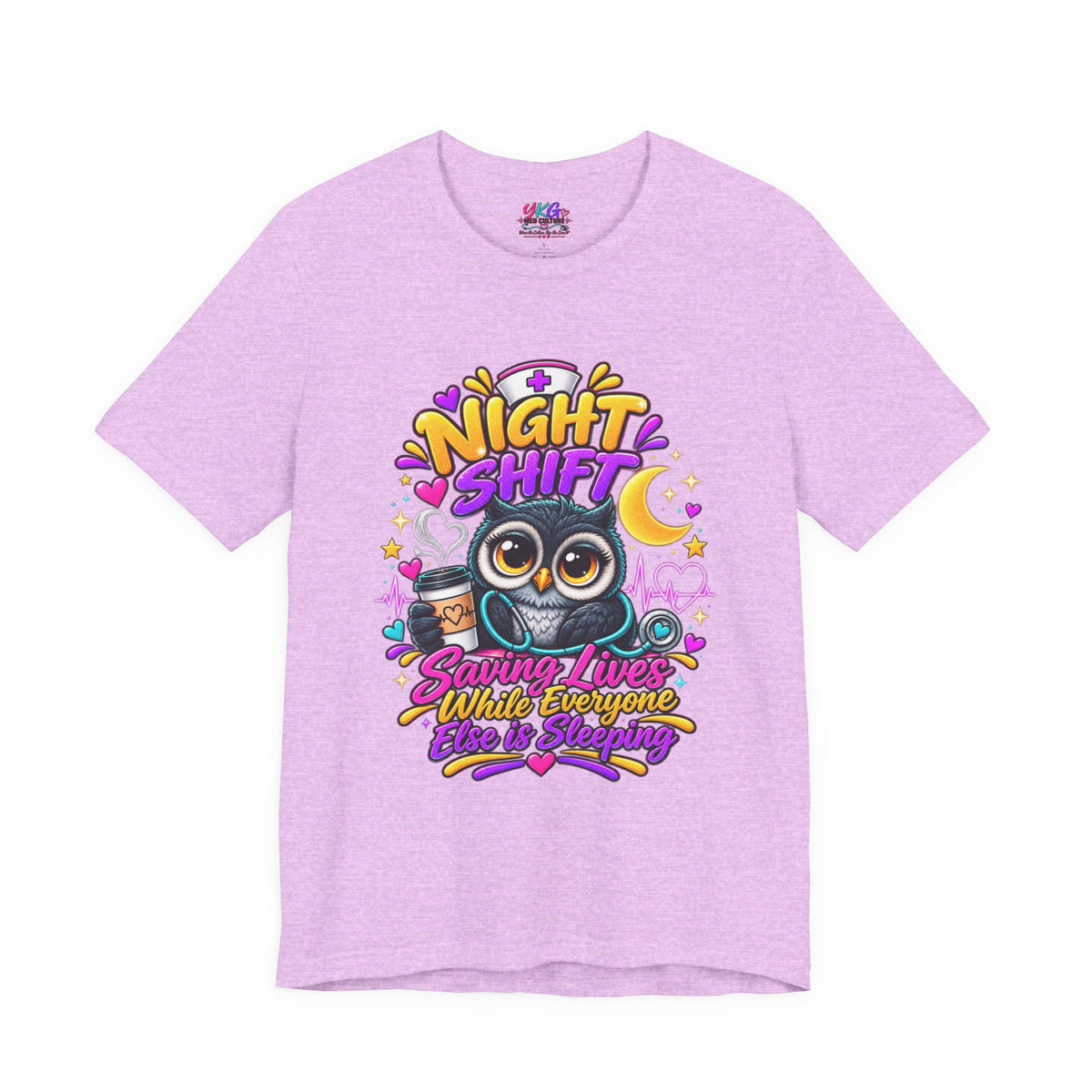 Night Shift Nurse T‑Shirt – "Night Shift: Saving Lives While Everyone Else Is Dreaming"