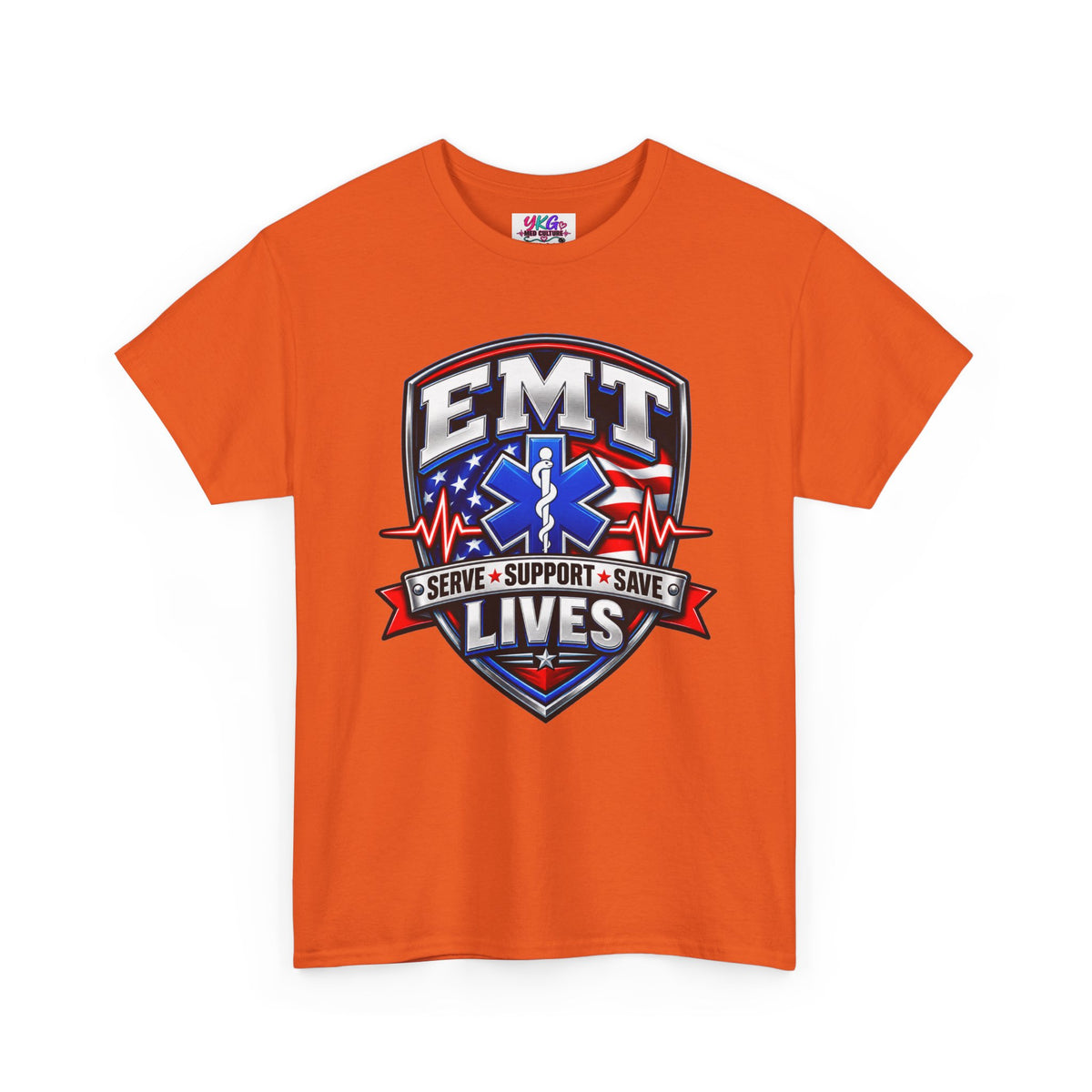 EMT Lives Tee — "Serve • Support • Save" EMS Shield Shirt