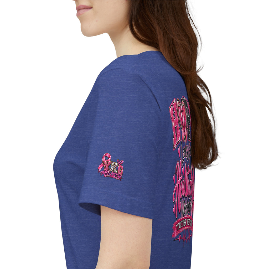 Hope Looks Good On Healthcare Workers T-Shirt — Breast Cancer Awareness Healthcare Tee