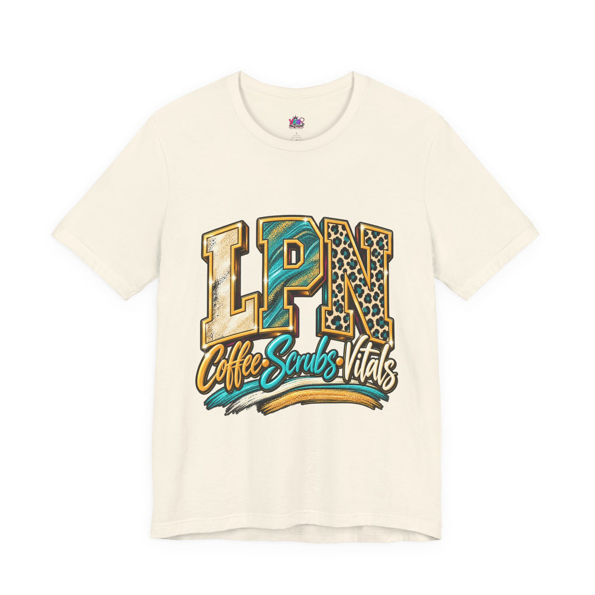 LPN Coffee Scrubs Vitals Tee — Nurse Graphic T-Shirt for Licensed Practical Nurses