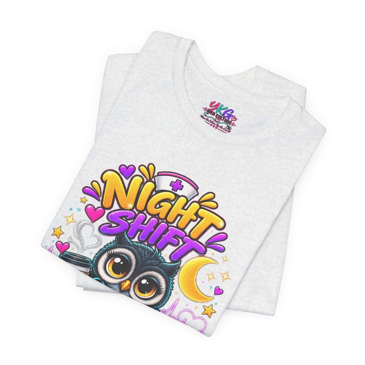 Night Shift Nurse T‑Shirt – "Night Shift: Saving Lives While Everyone Else Is Dreaming"