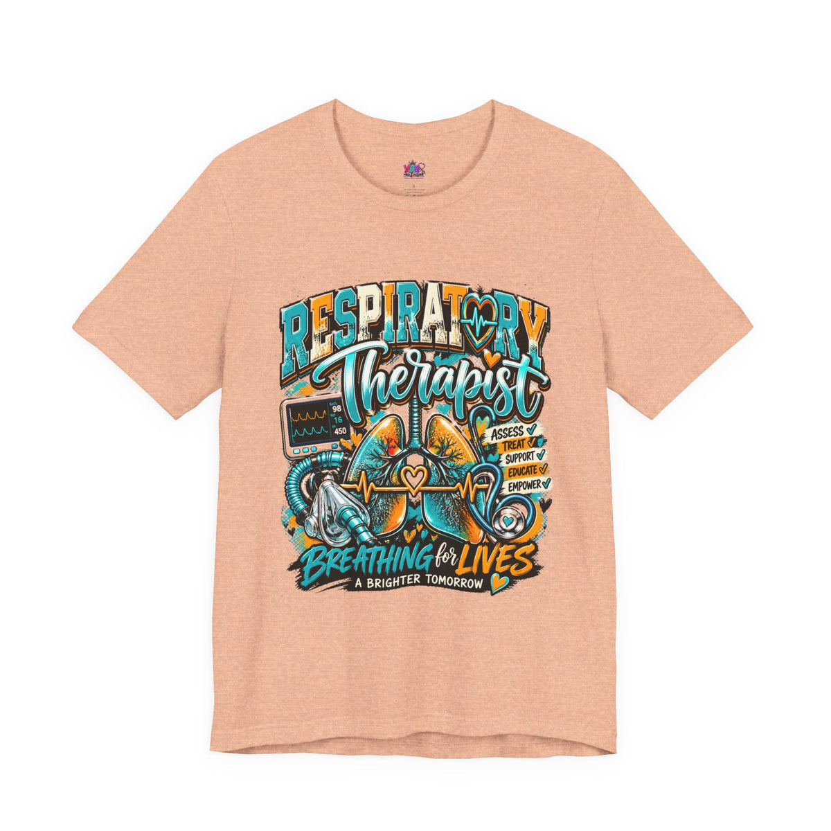 Respiratory Therapist T‑Shirt – 'Breathing for Lives' Medical Crew Tee
