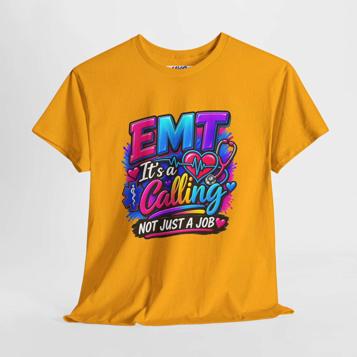 EMT T-Shirt — “It’s a Calling, Not Just a Job” Colorful EMS Tee