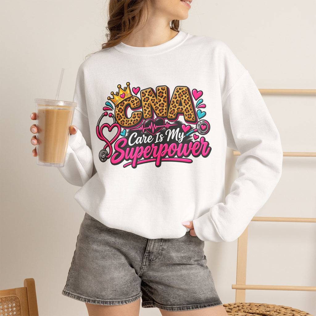 CNA Care Is My Superpower Crewneck Sweatshirt