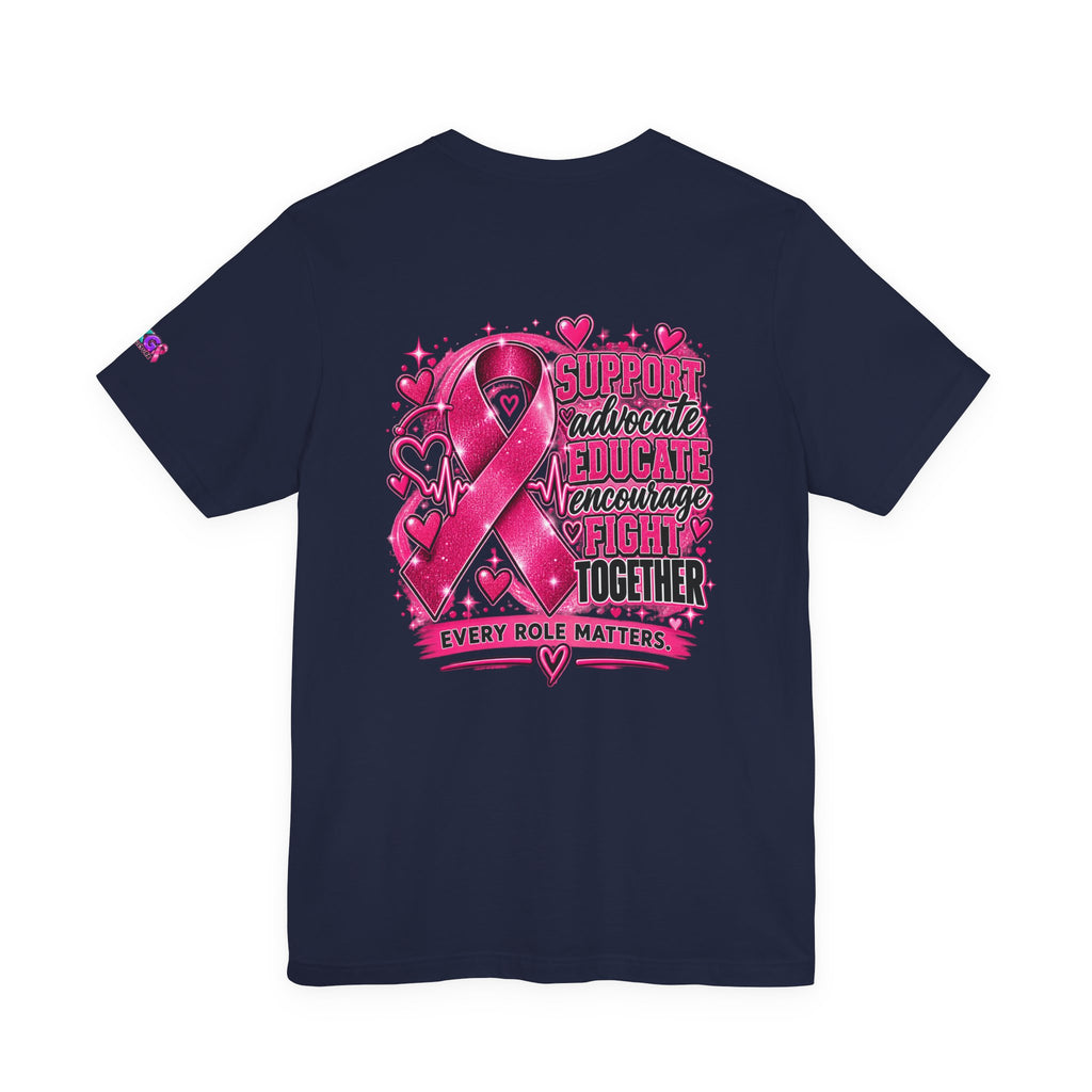 Breast Cancer Awareness Tee — "Healthcare Heroes Wear Pink" Support Ribbon Shirt