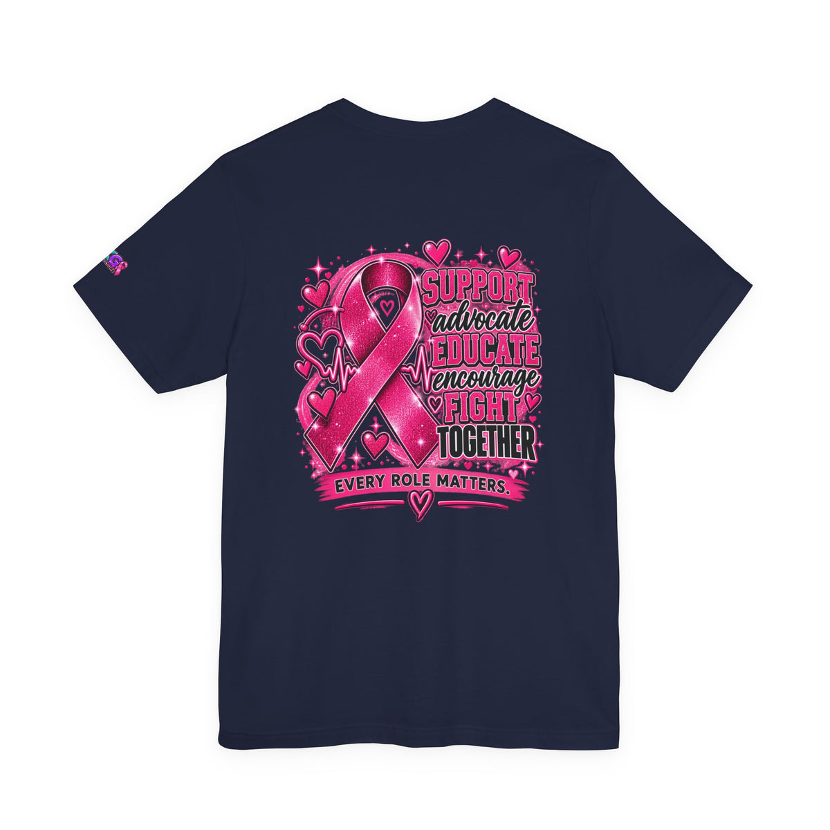 Breast Cancer Awareness Tee — "Healthcare Heroes Wear Pink" Support Ribbon Shirt