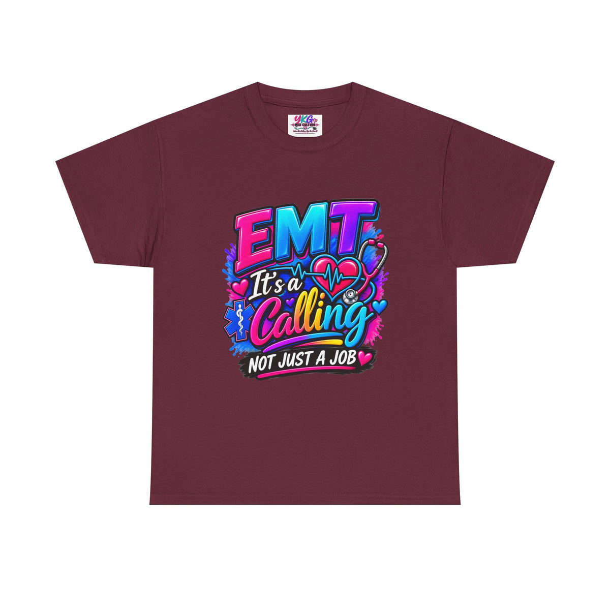 EMT T-Shirt — “It’s a Calling, Not Just a Job” Colorful EMS Tee