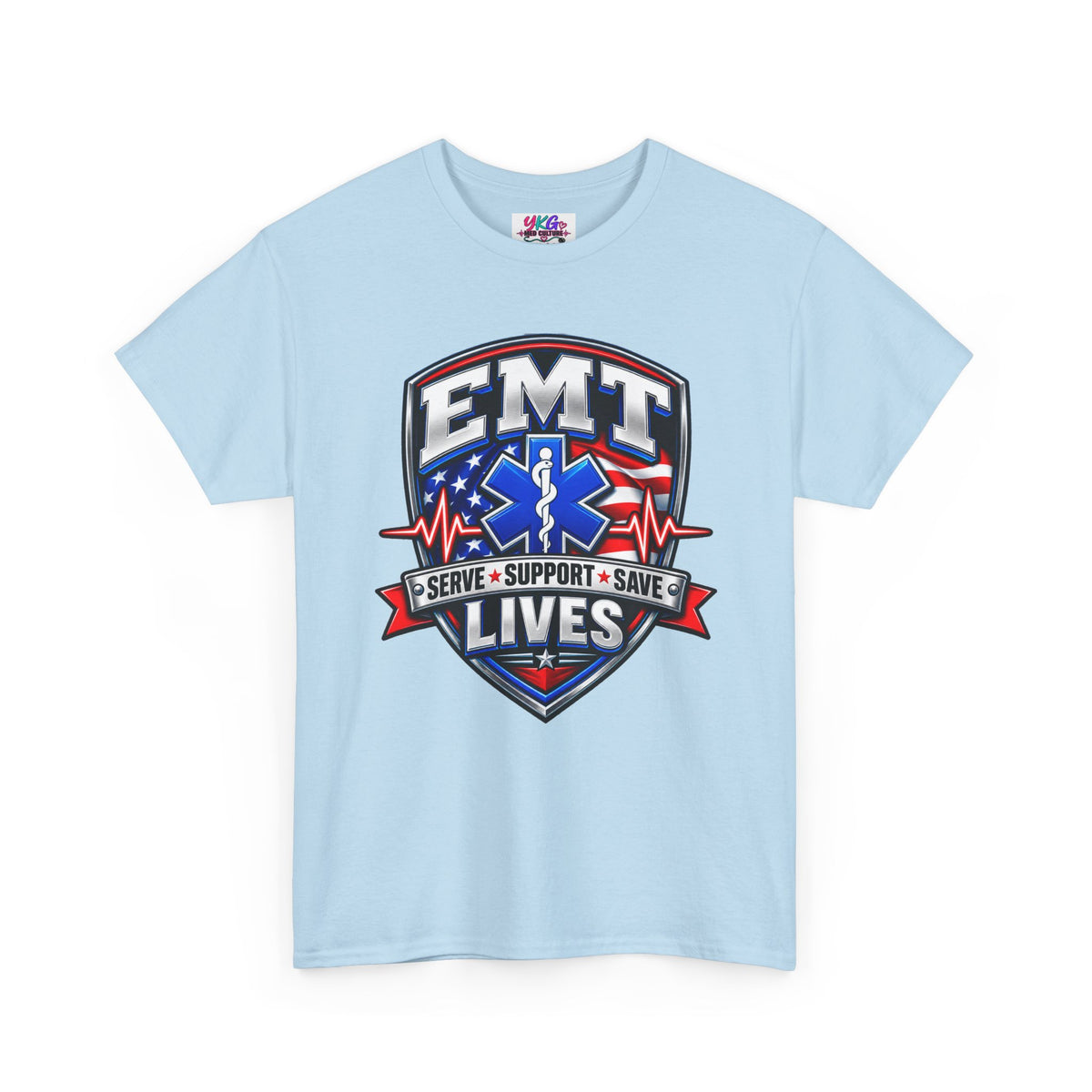 EMT Lives Tee — "Serve • Support • Save" EMS Shield Shirt
