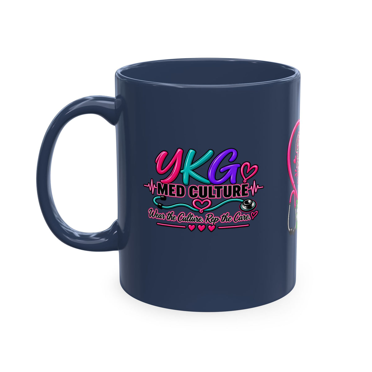 Grateful Thankful Blessed Nurse Mug — Floral Stethoscope Ceramic Coffee Cup