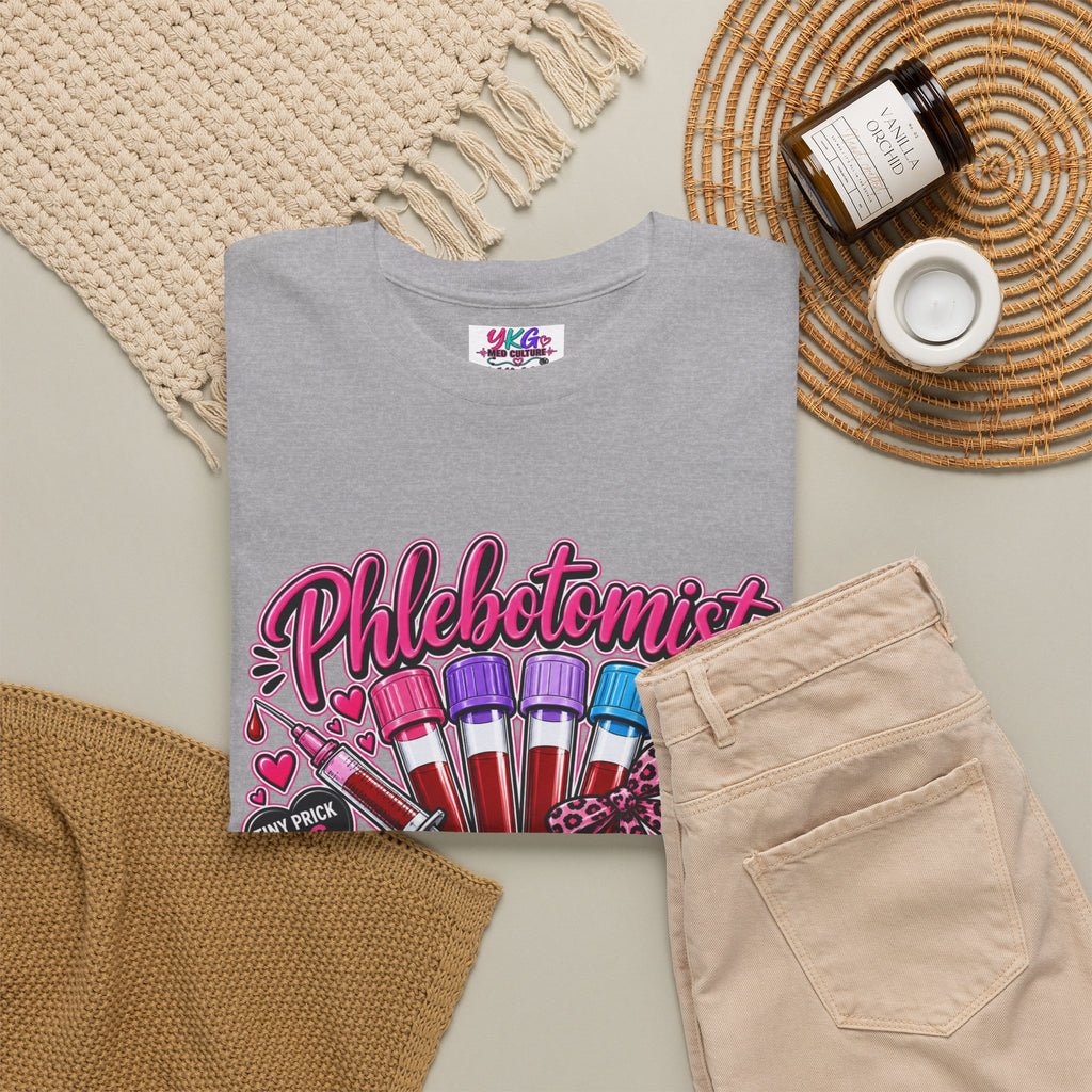 Phlebotomist Vampire T-Shirt – 'Professional Vampire but Make It Medical' Cute Medical Worker Tee