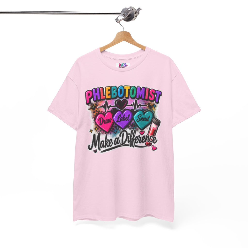 Phlebotomist Make a Difference Tee — Heartbeat & ‘Dream Love Send’ Graphic Shirt