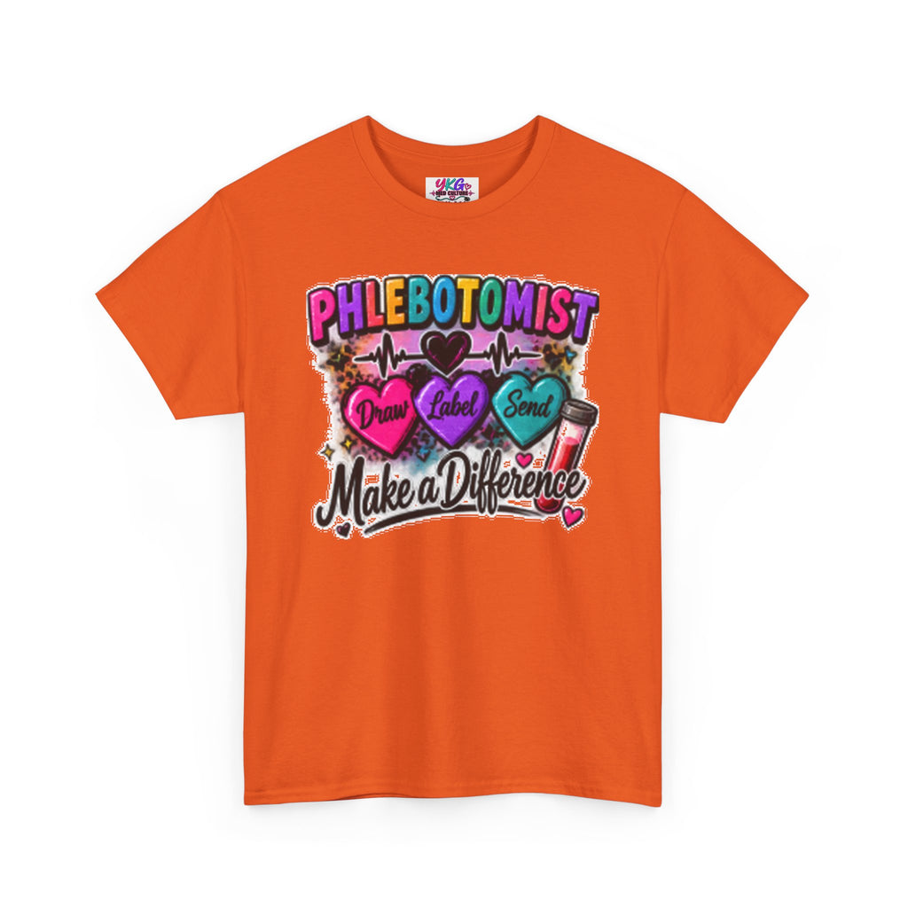 Phlebotomist Make a Difference Tee — Heartbeat & ‘Dream Love Send’ Graphic Shirt