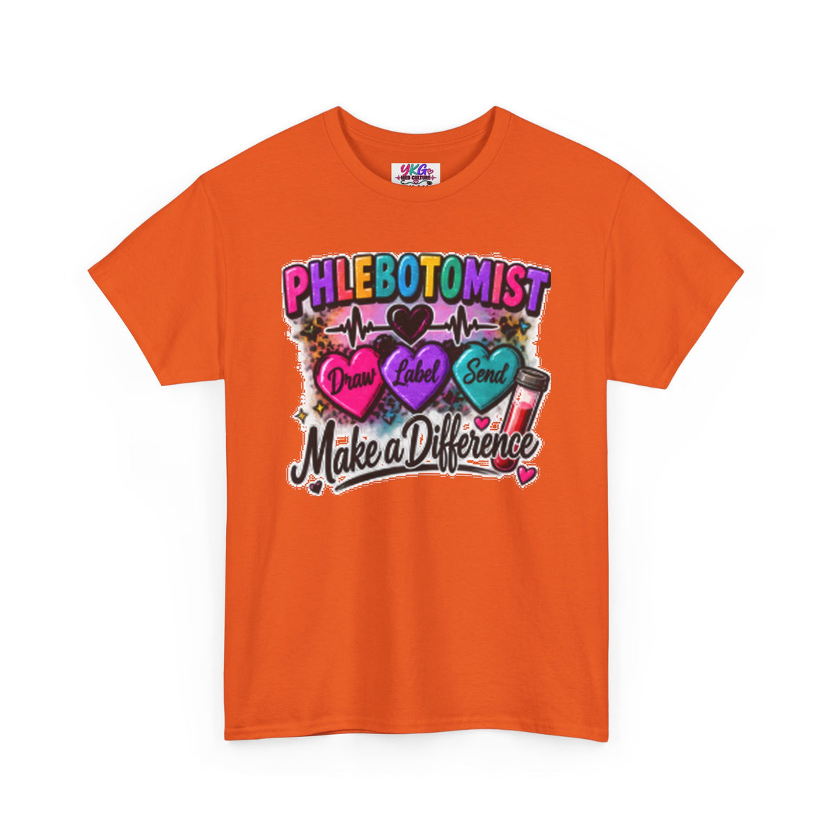 Phlebotomist Make a Difference Tee — Heartbeat & ‘Dream Love Send’ Graphic Shirt