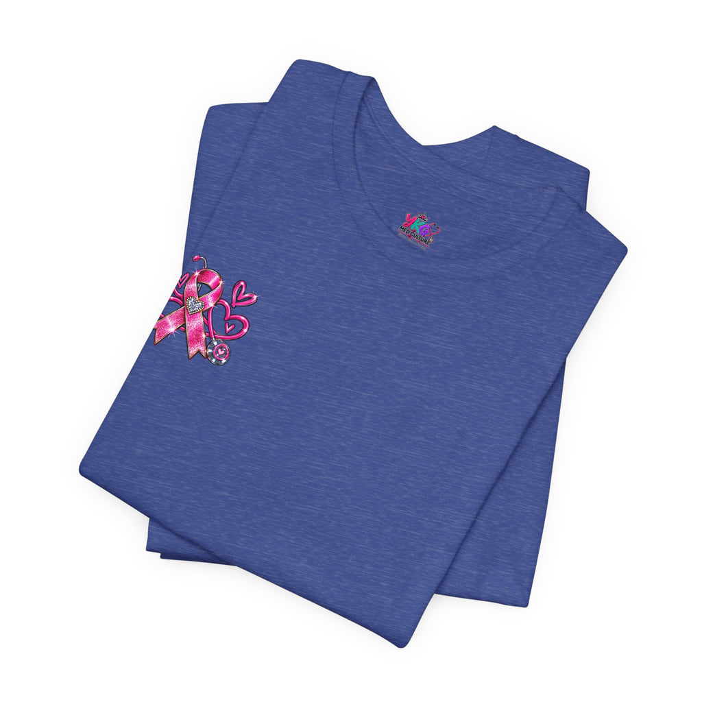 Hope Looks Good On Healthcare Workers T-Shirt — Breast Cancer Awareness Healthcare Tee
