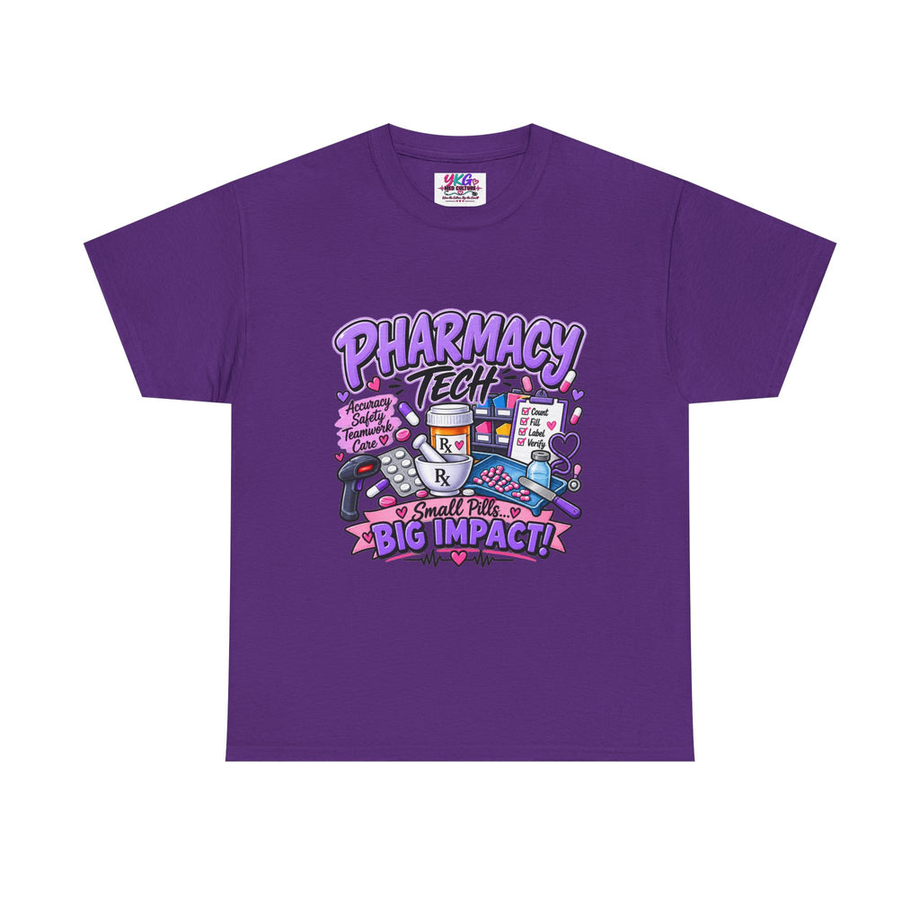 Pharmacy Tech Big Impact T-Shirt — Cute Pharmacy Technician Graphic Tee