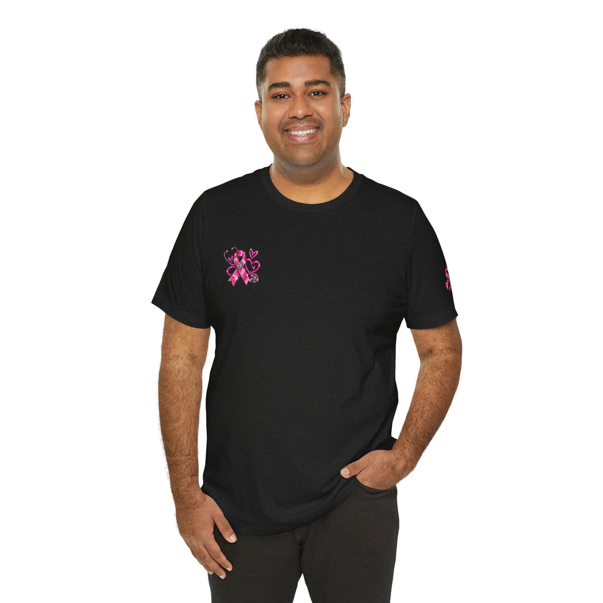 Hope Looks Good On Healthcare Workers T-Shirt — Breast Cancer Awareness Healthcare Tee