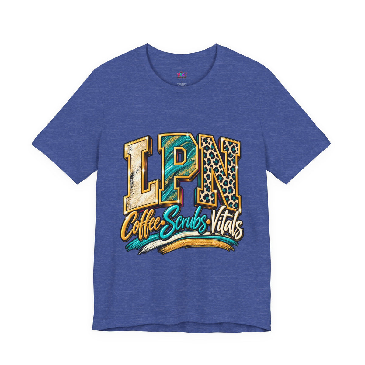 LPN Coffee Scrubs Vitals Tee — Nurse Graphic T-Shirt for Licensed Practical Nurses